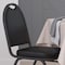 Flash Furniture Black Vinyl Stack ChairSilver Vein Metal Frame NG-ZG10006-BK-SILVERVEIN-GG - alternate 7